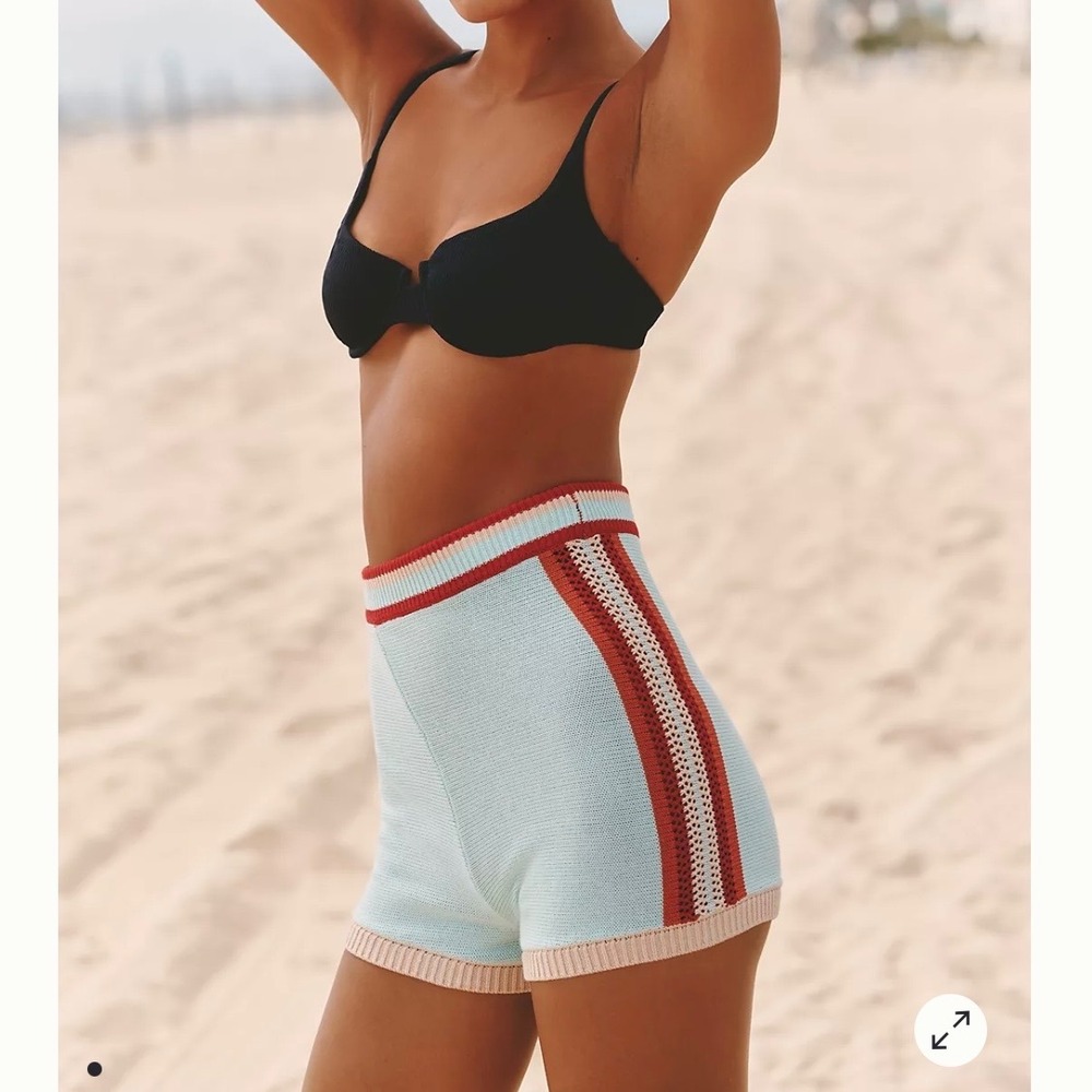 Celandine Colorblock Sweater Shorts Women's Medium New NWT Anthropologie Retro